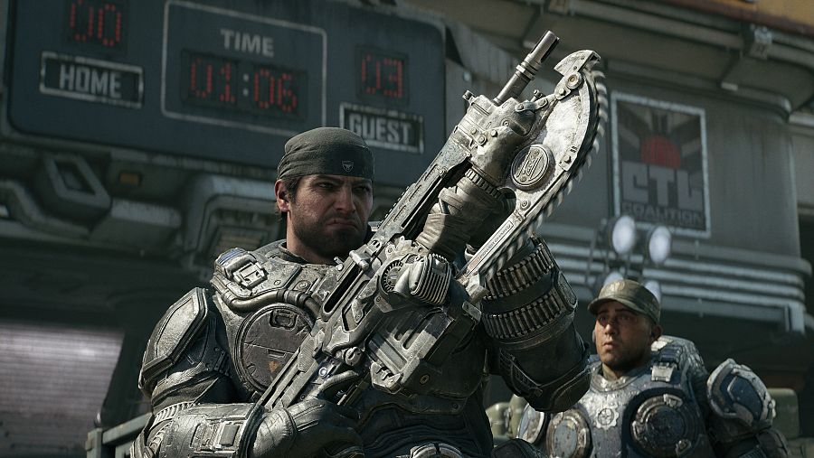 Marcus Fénix, protagonista del videojuego Gears of War: E-Day