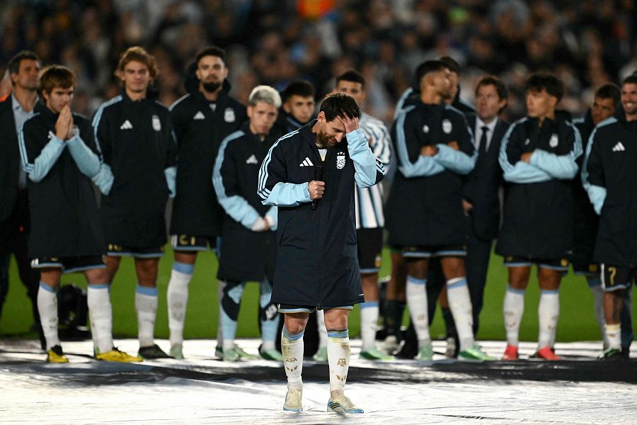Messi da su último discurso como jugador de Argentina
