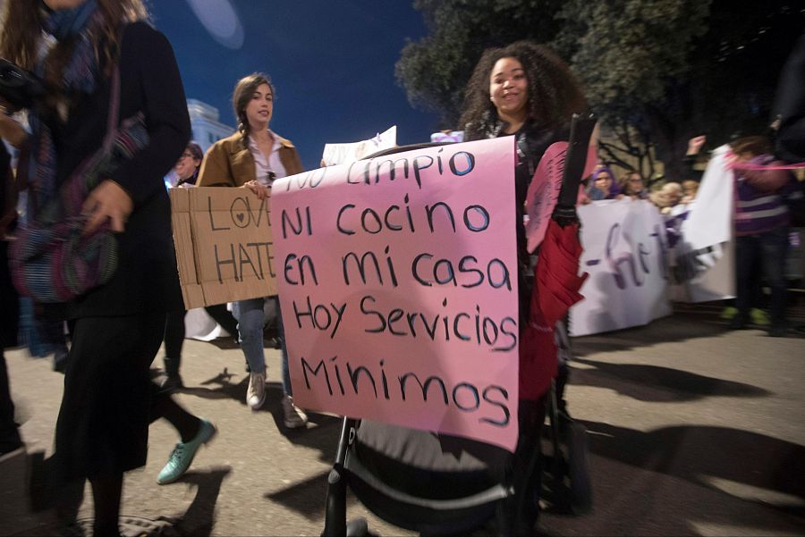 Manifestación bajo el lema de 