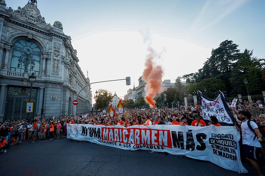 Manifestación de apoyo a Maricarmen