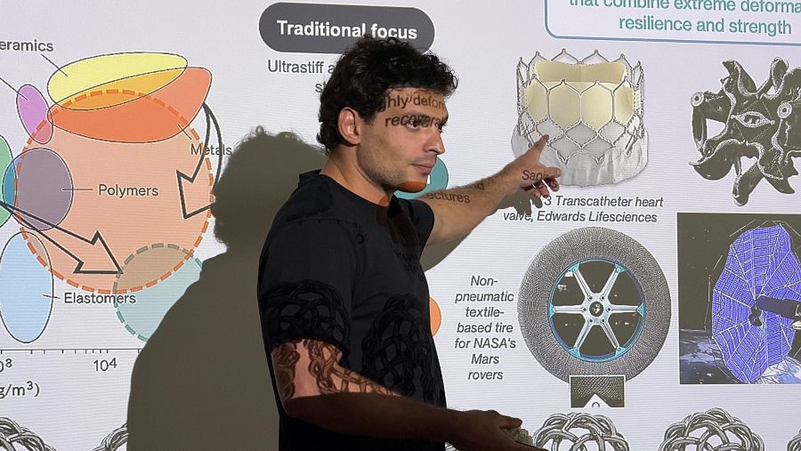Carlos Aguilar presentado NitiBraid en las sede de Dyson en Madrid