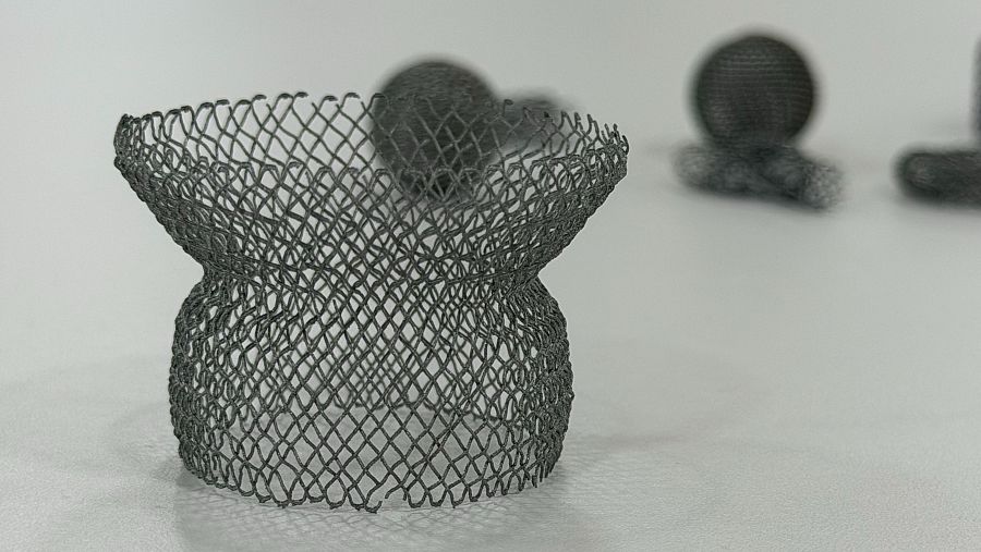 Implante diseñado con la tecnología NitiBraid (Carlos Aguilar)