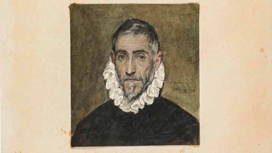 'Caballero anciano' (copia de El Greco) de 1873 de Ricardo de Madrazo