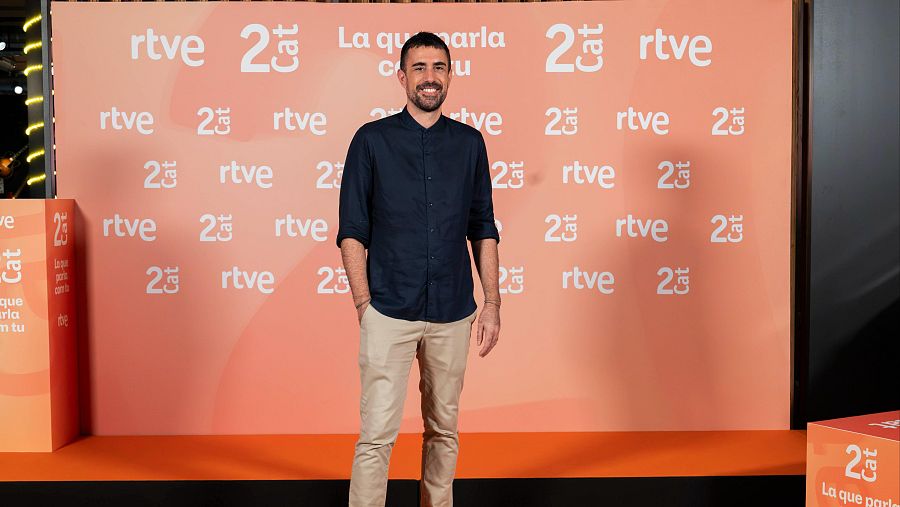 Pablo Tallón, presentador i director de la nova etapa de 'L'Altaveu al pati', durant la presentació de La 2Cat.