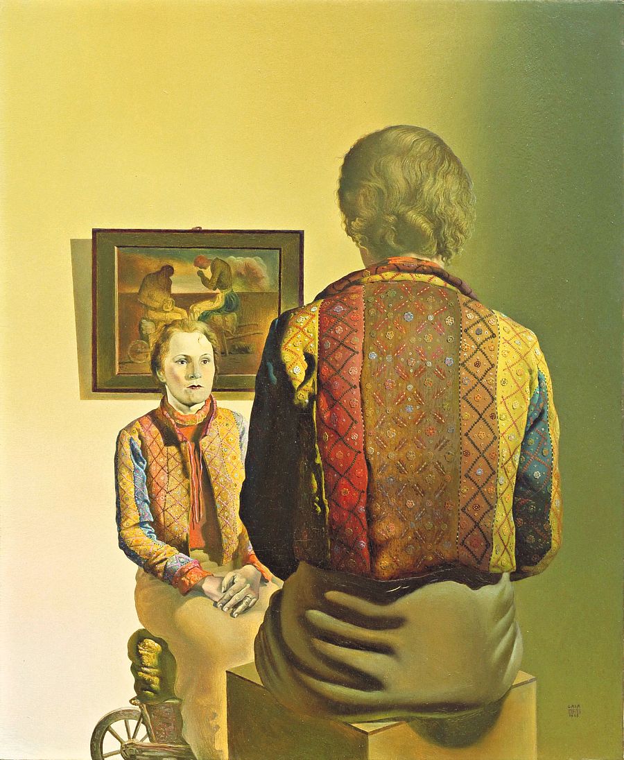 'Retrato de Gala (El Angelus de Gala)', 1935, Dalí