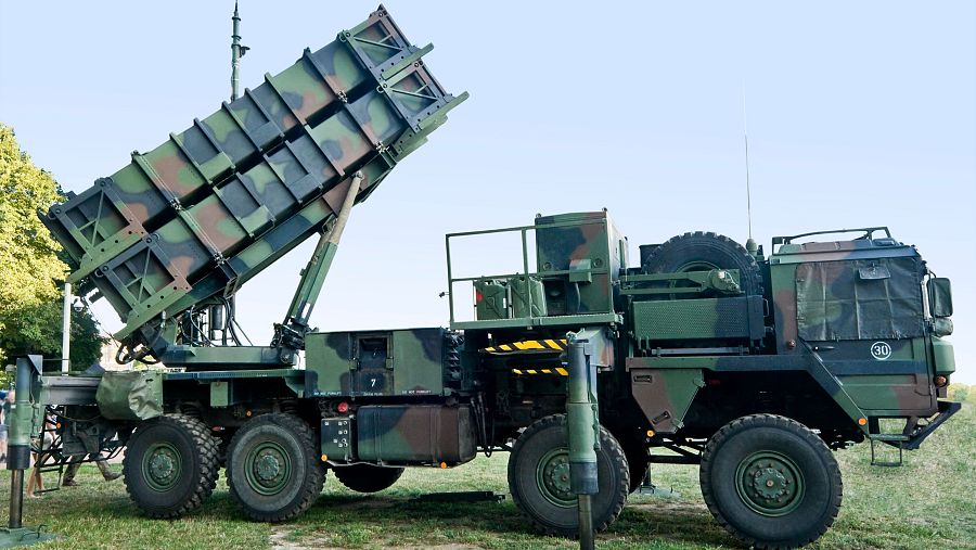 Lanzador del sistema de misiles antiaéreos Patriot
