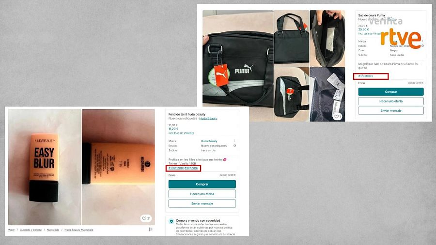 Anuncios de productos en venta en Vinted con la etiqueta 17 de octubre