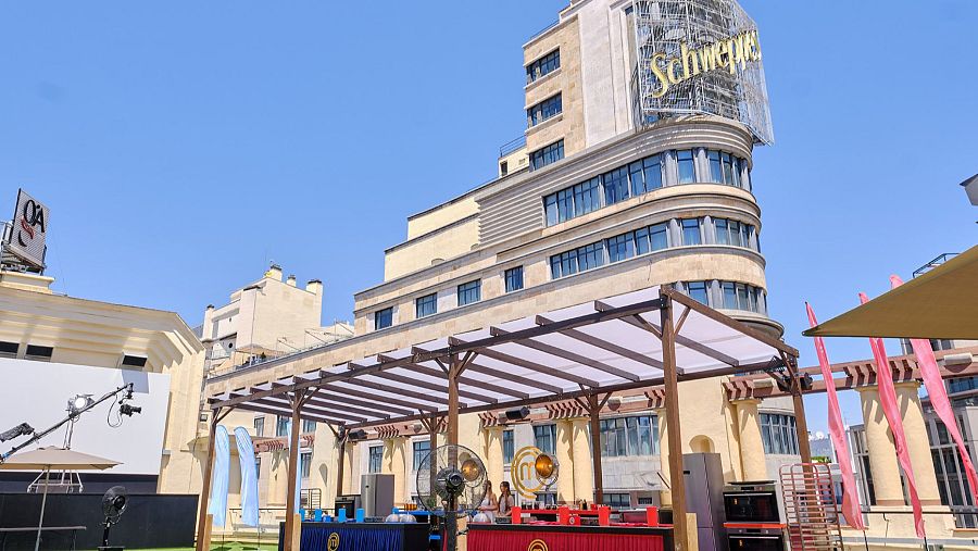 Prueba de exteriores en los Cines Callao