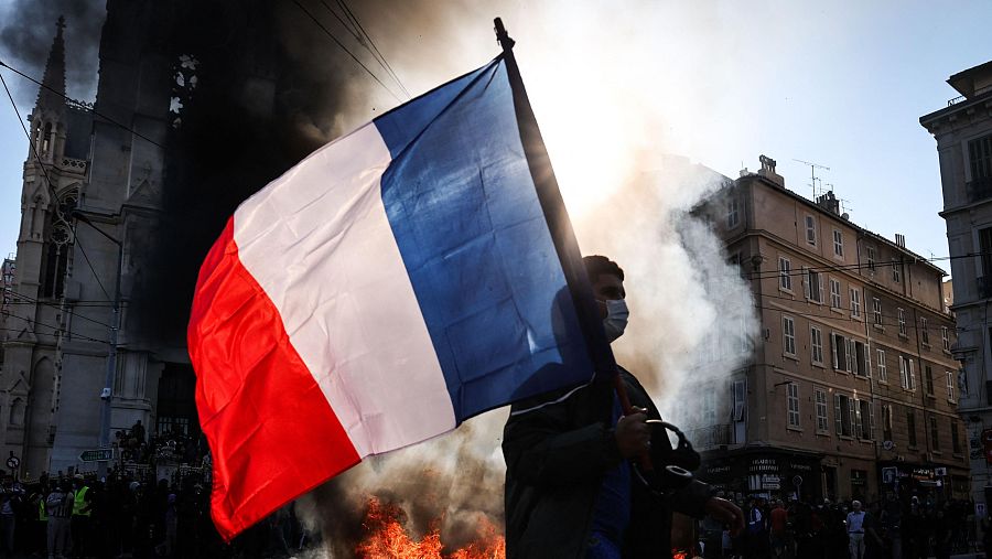 Imagen de las protestas en Paris