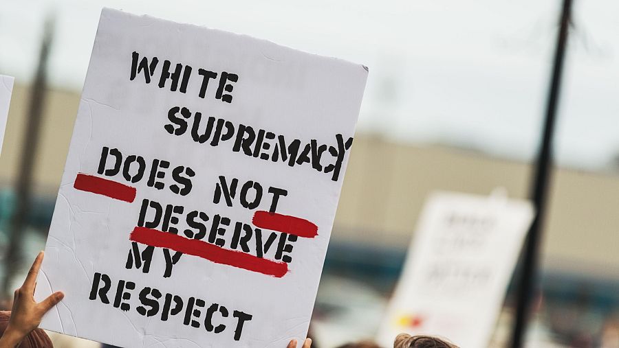 Protesta contra el supremacismo blanco en Estados Unidos