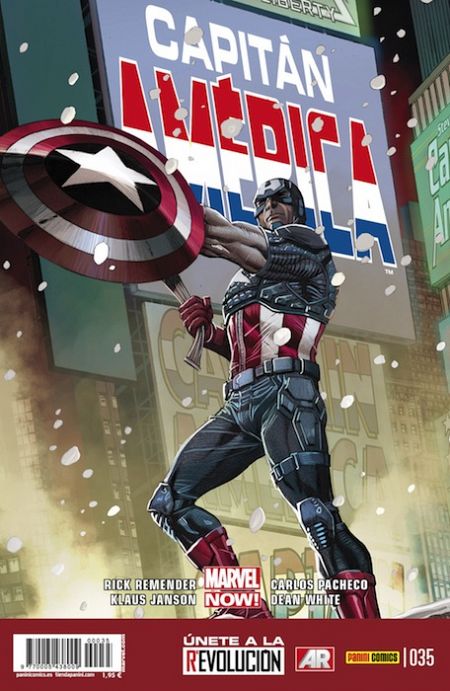 Portada del primer número del 'Capitán América' de Carlos Pacheco  