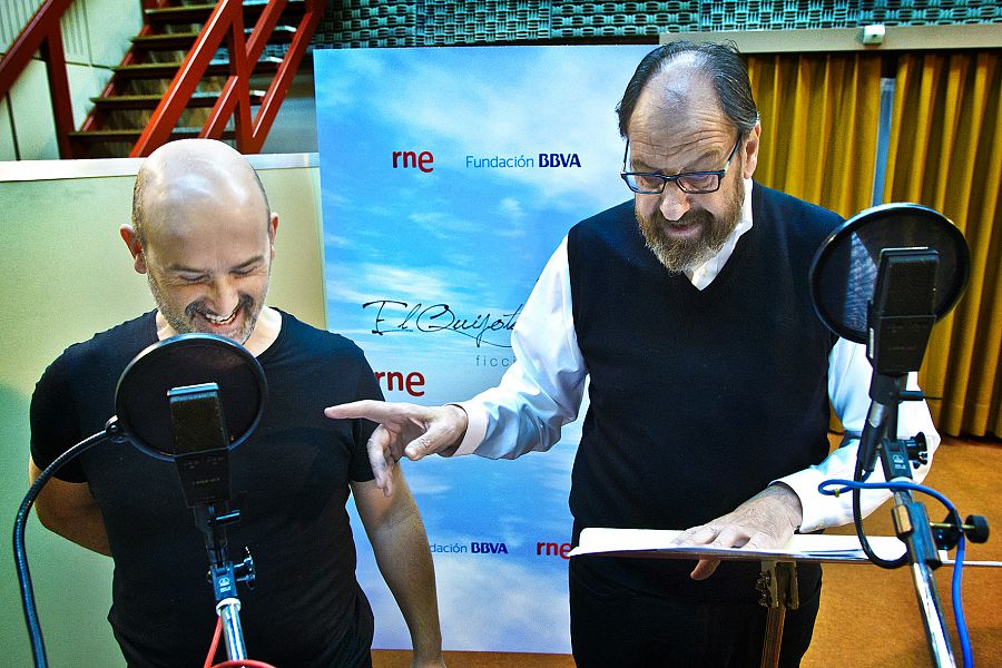 Javier Cámara y José María Pou, que interpreta a Don Quijote.