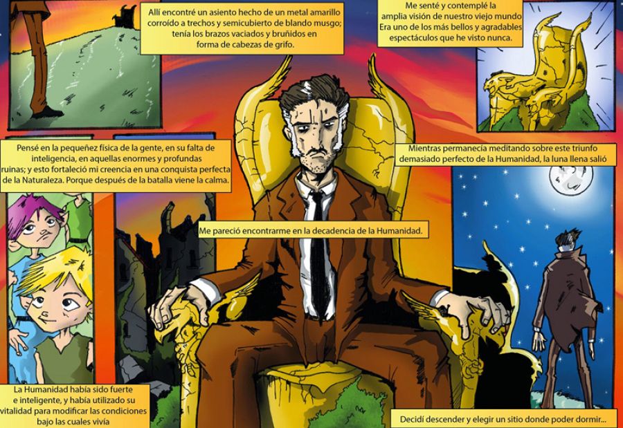 Página de 'La Máquina del tiempo', de Alex Criado