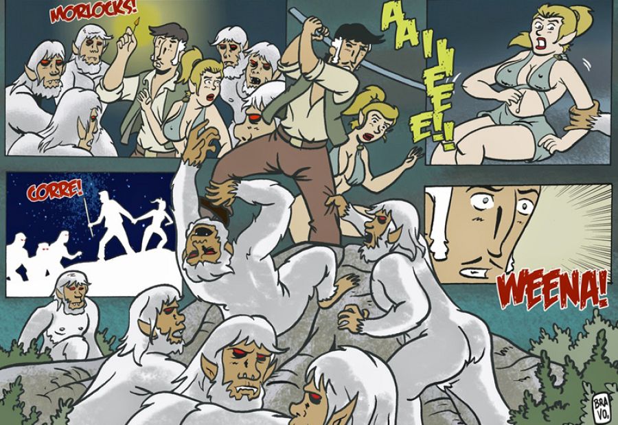 Página de 'La máquina del tiempo', de Jesús Bravo