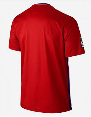 Parte trasera de la nueva camiseta del Atlético de Madrid.