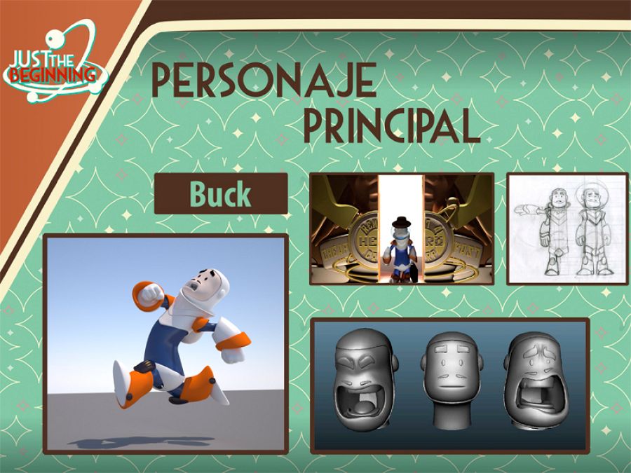 Estudios para el personaje de Buck