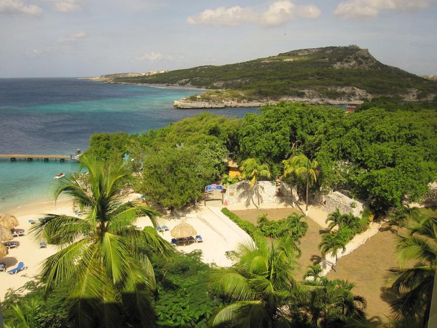 Bahía y fuerte de Piscadera