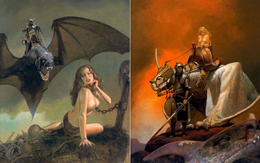 Dos ilustraciones de 'El Mercenario'