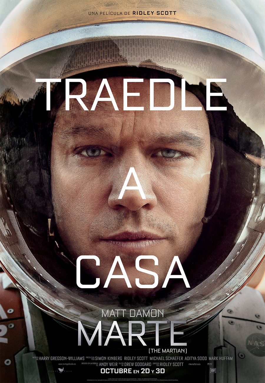 Cartel de la película 'Marte (The Martian'