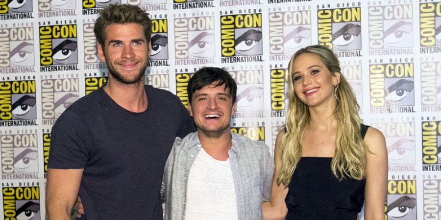 Jennifer Lawrence, Liam Hemsworth y Josh Hutcherson, protagonistas de 'Los juegos del hambre; Sinsajo - Parte 2