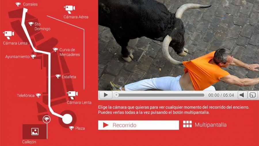 Los Sanfermines multicámara e interactivos vuelven un año más a RTVE.es