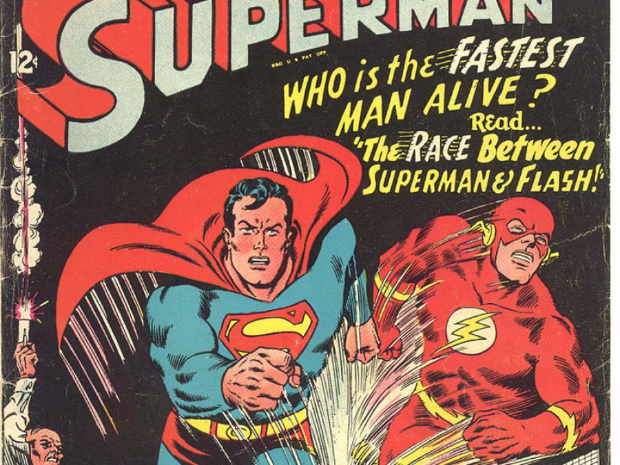 Las carreras de Flash contra Superman ya son un clásico de los cómics