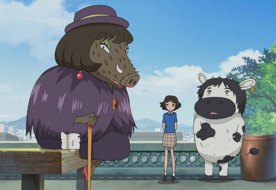 La Chica Satélite y el Chico Vaca se encuentran a todo tipo de criaturas durante su aventura