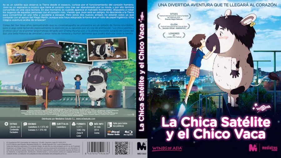 Carátula de 'La Chica Satélite y el Chico Vaca'