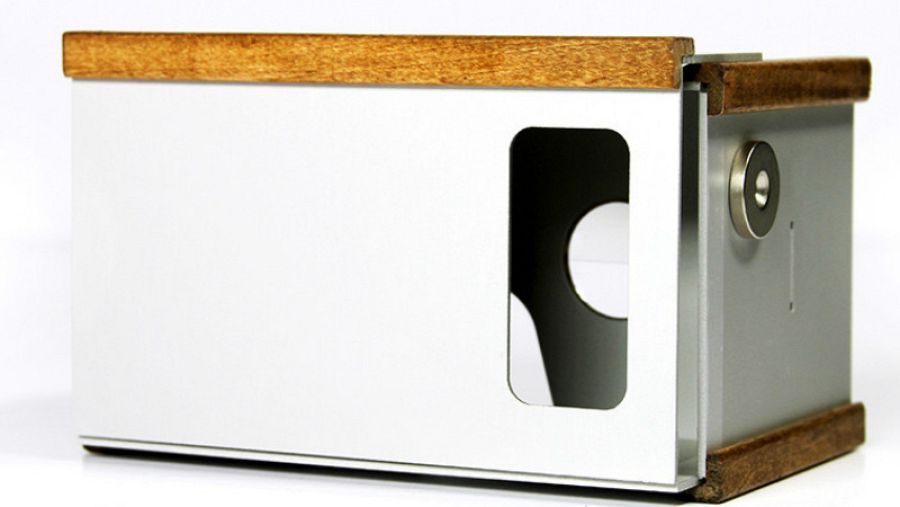 El visor de aluminio y madera Knox VR