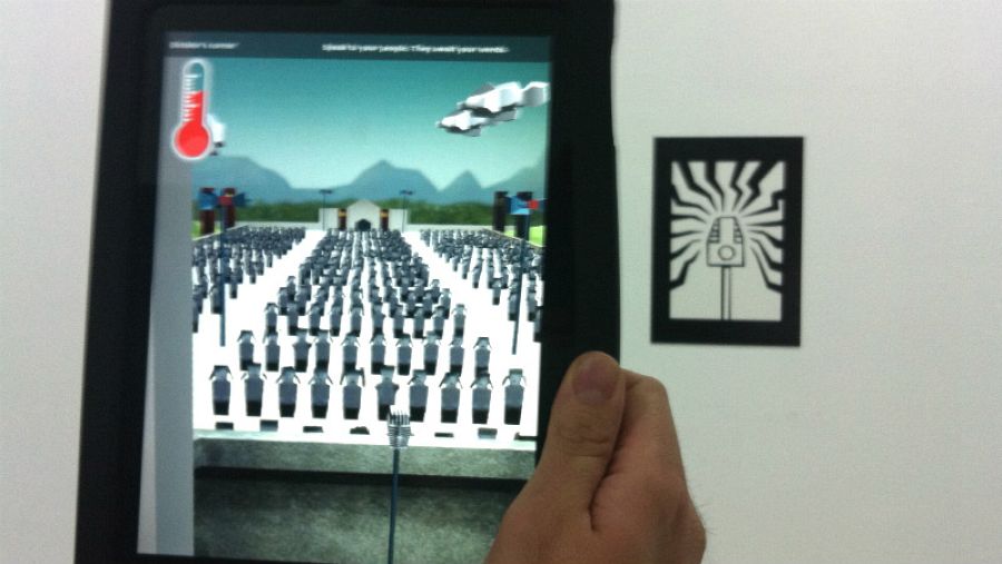 Realidad aumentada en la exposición 'Pantalla Global', del CCCB.