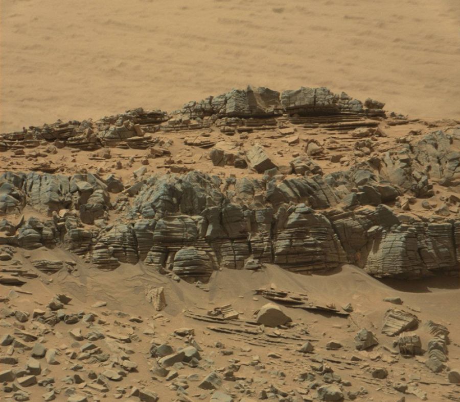 La foto original de la superficie de Marte
