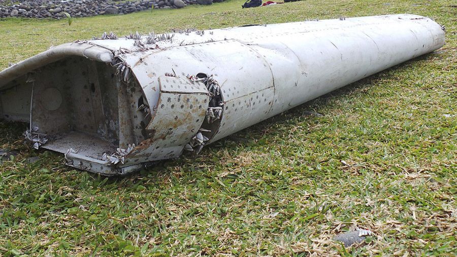 Restos del avión encontrados en la isla Reunión