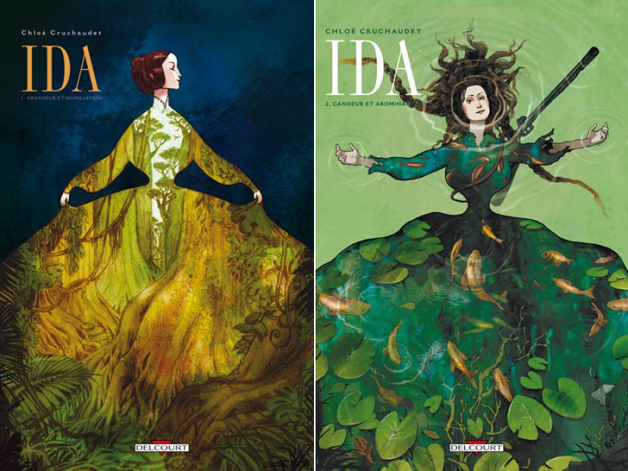 Portadas de los dos primeros tomos de 'Ida'