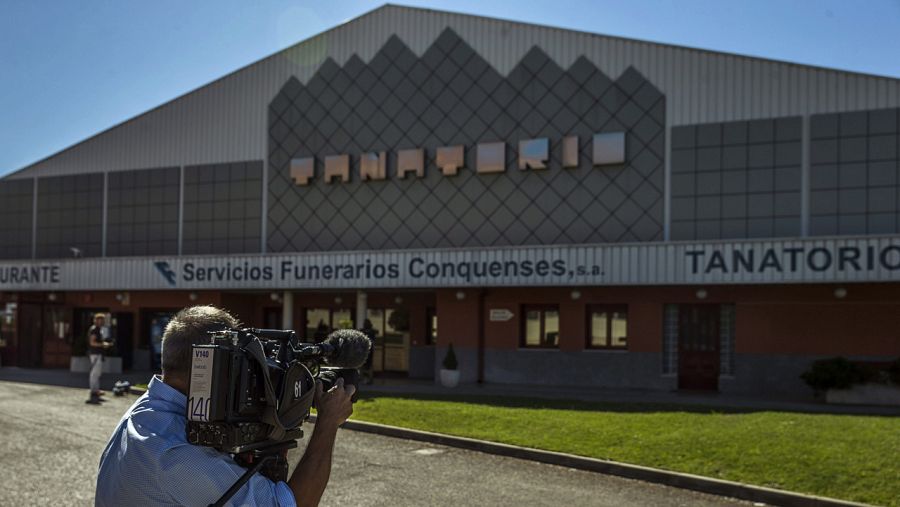 Tanatorio de Cuenca donde realizan las autopsias a los cuerpos de Marina y Laura.