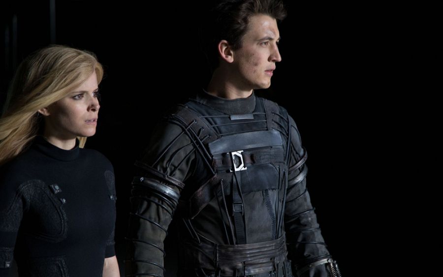 Kate Mara (Susan Storm) y Milles Teller (Reed Richards)