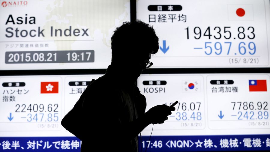 Monitores con la cotización de varios índices asiáticos