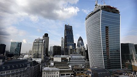 Una fotografía de la construcción del 'Walkie-Talkie'
