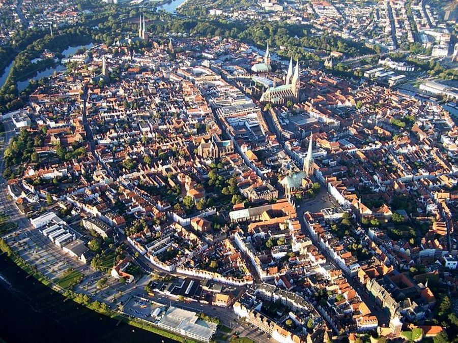 Vista aérea de Lübeck