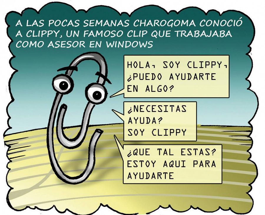 Clippy, uno de los pretendientes de Charogoma