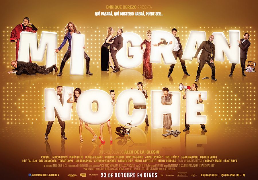 Cartel de 'Mi gran noche', de Álex de la Iglesia.