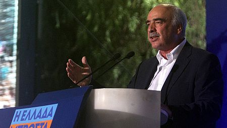 Evangelos Meimarakis, líder del partido conservador Nueva Democracia. EFE/ALEXANDROS VLACHOS
