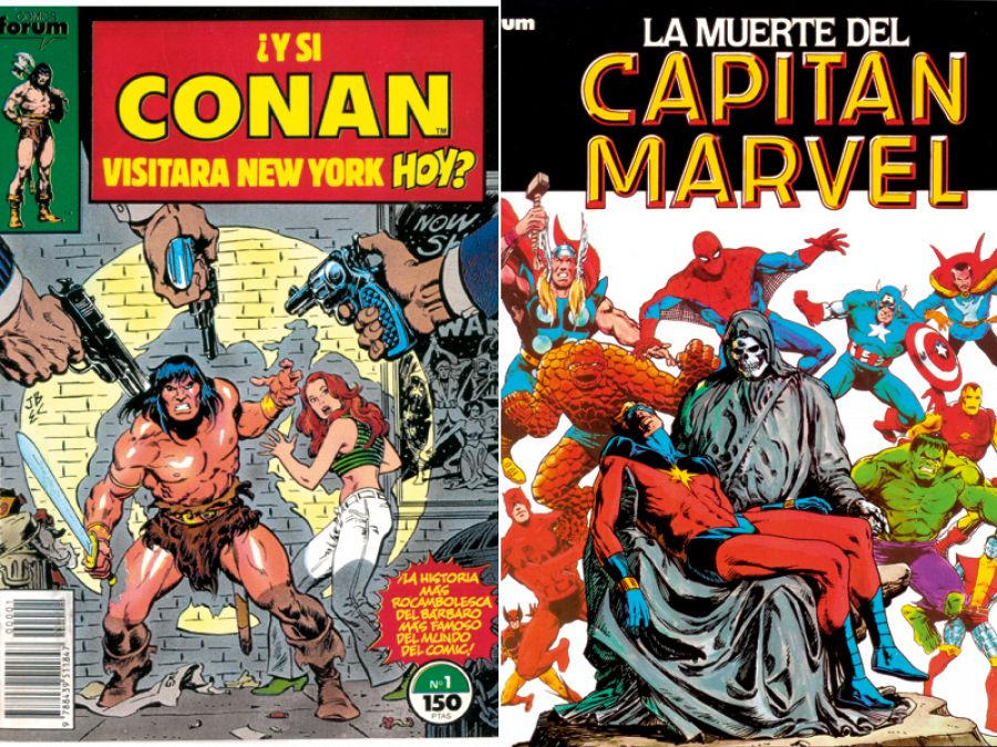 Portadas de 'What if' y 'La muerte del Capitán Marvel' (Forum)