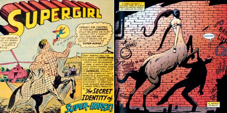 Centauro atrapado en una red en 'Supergirl' y centaura en 'Lucifer: Paraíso'