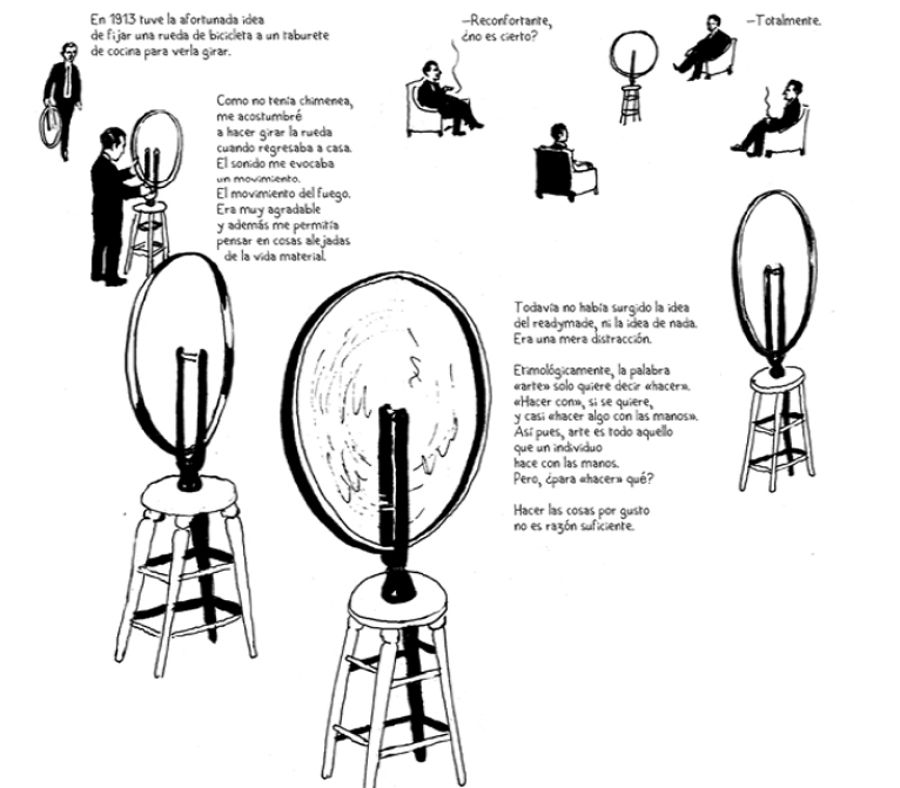 Fragmento de una página de 'Marcel Duchamp: Un juego entre mí y yo'