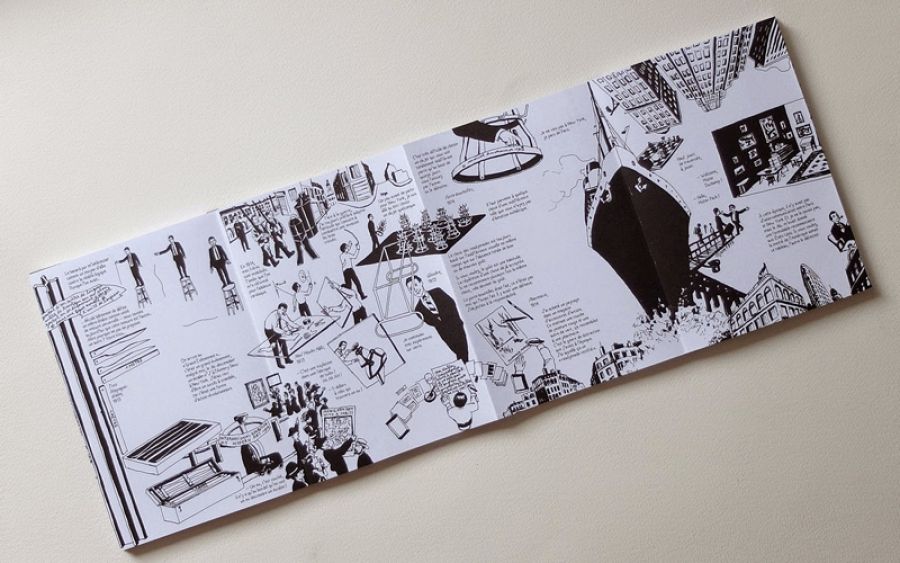 Cuatro páginas del libro 'Marcel Duchamp: Un juego entre mí y yo'