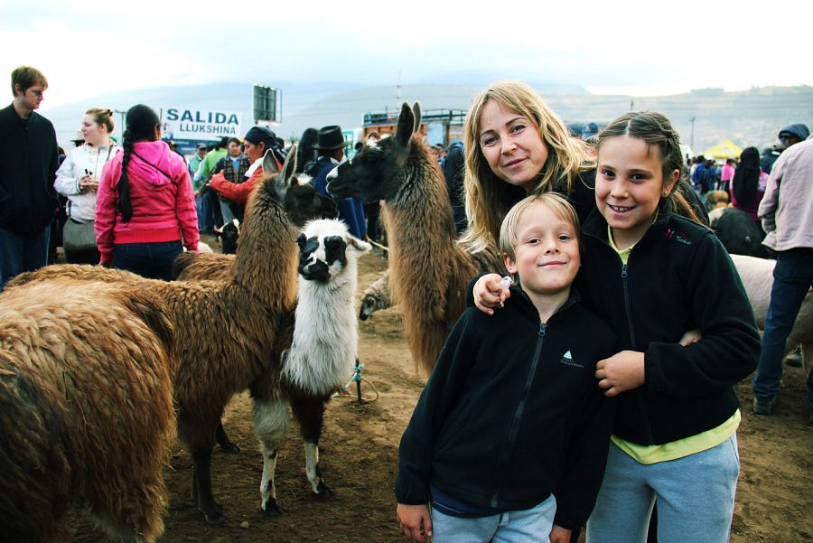 La familia Cuadrado, protagonistas de 'Mi familia en la mochila'