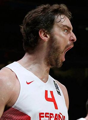 Pau Gasol, eufórico tras vencer a Francia.