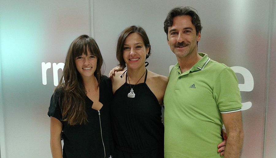 Natalia Millán, Susana Abaitua y Javier Martín