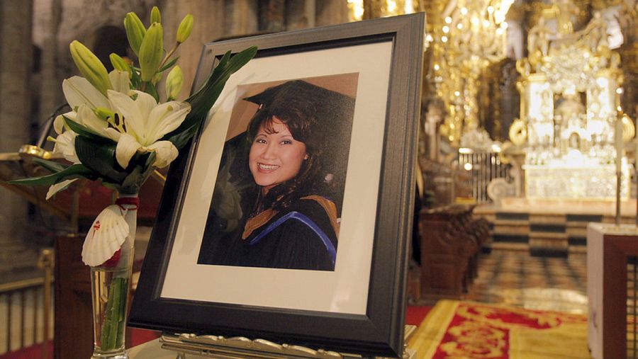 Foto de la peregrina asesinada