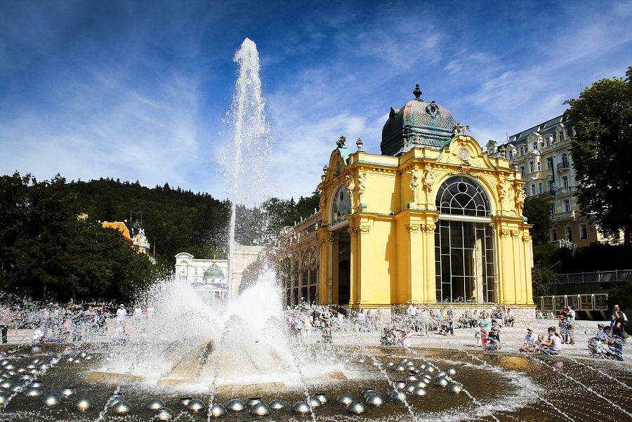 Fuente cantante de Marianske Lazne (Foto: Veronica Prodis)